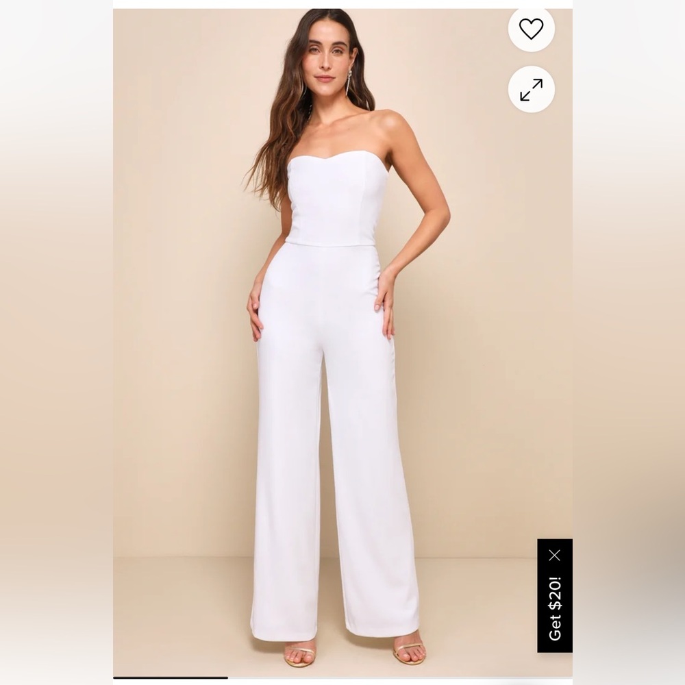 Lulu's White Jumpsuit